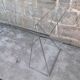Bureau vintage plateau verre 130 cm