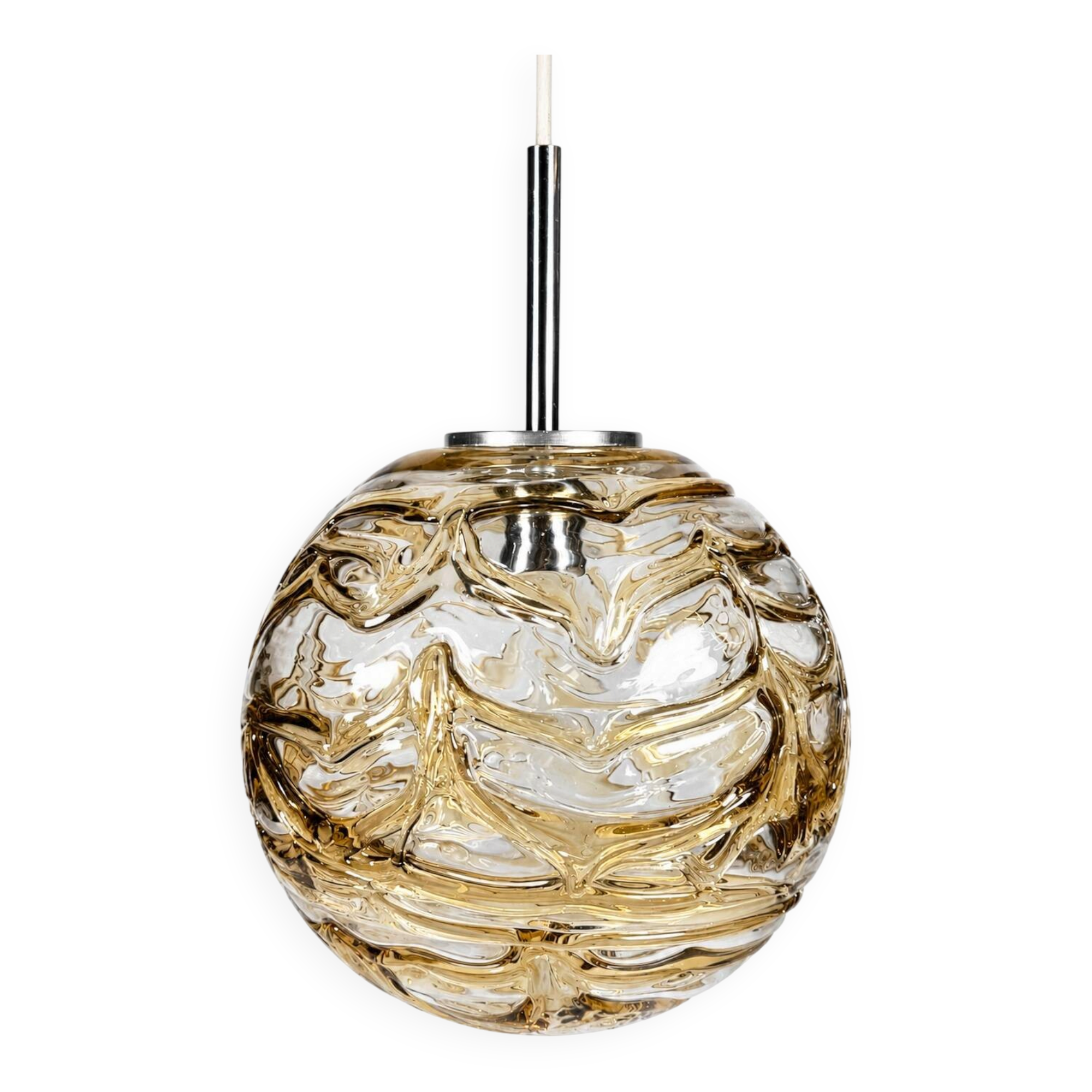 1960s 1970s Globe Hanging Lamp Pendant Lamp by Doria Leuchten Germany