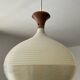 Rotaflex pendant light in Rhodoid and teak from the 1960s