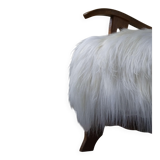 Henning Kjærnulf, armchair reupholstered in long-haired Icelandic sheepskin, 1950