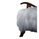 Henning Kjærnulf, armchair reupholstered in long-haired Icelandic sheepskin, 1950