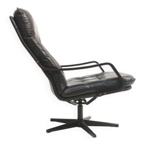 Fauteuil en cuir vintage - 1970