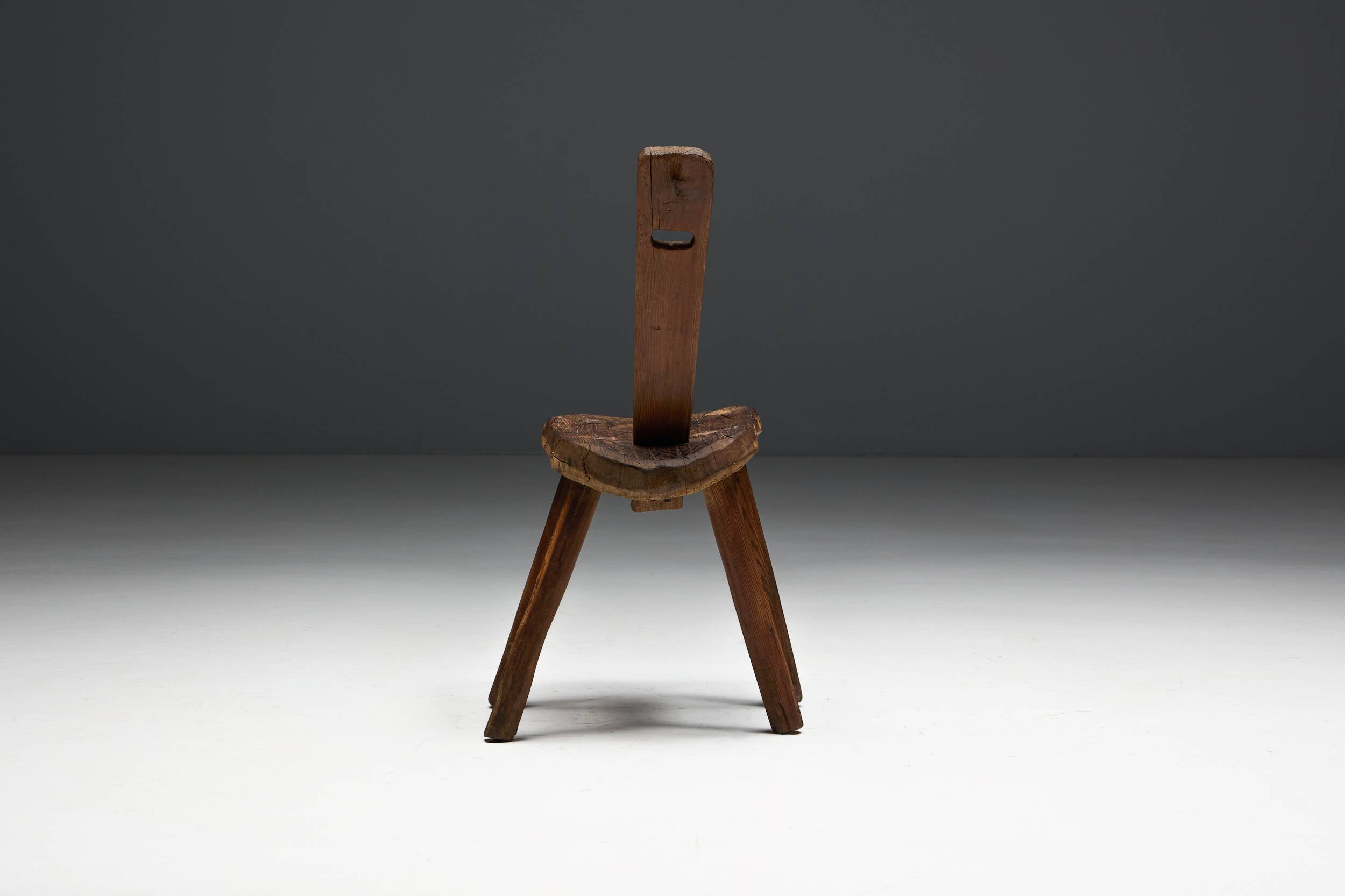 Alpine Folk Art Chair, France, 19th Century