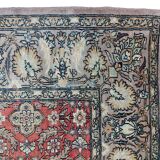 Kashmir carpet in wool and hand-knotted silk