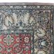 Kashmir carpet in wool and hand-knotted silk