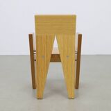 2 chaises architecturales, pièce unique, par un architecte néerlandais