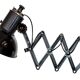 Industrial Black Enamel Scissor Wall Lamp, 1950s