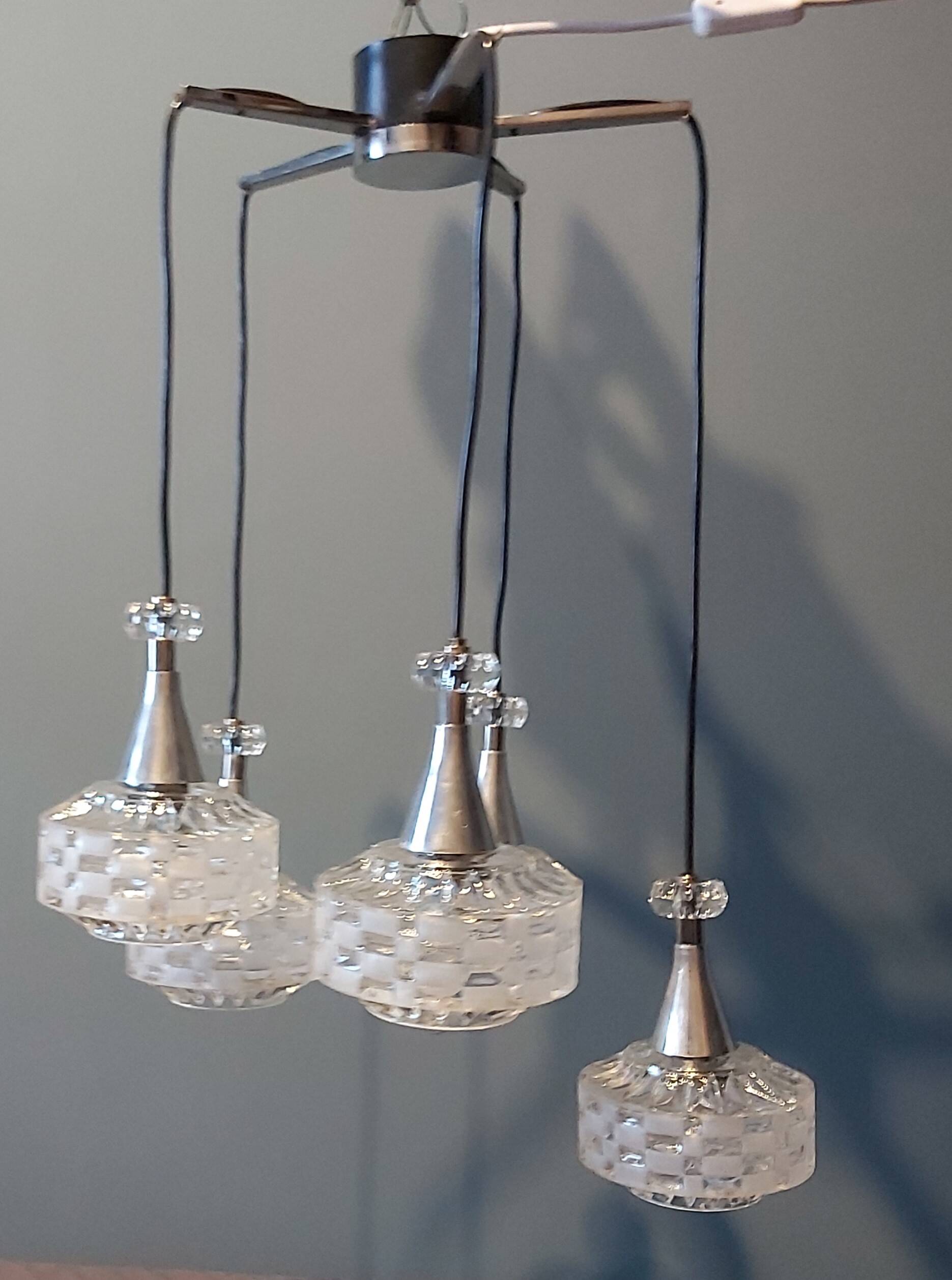 Cascade chandelier, 1970s.