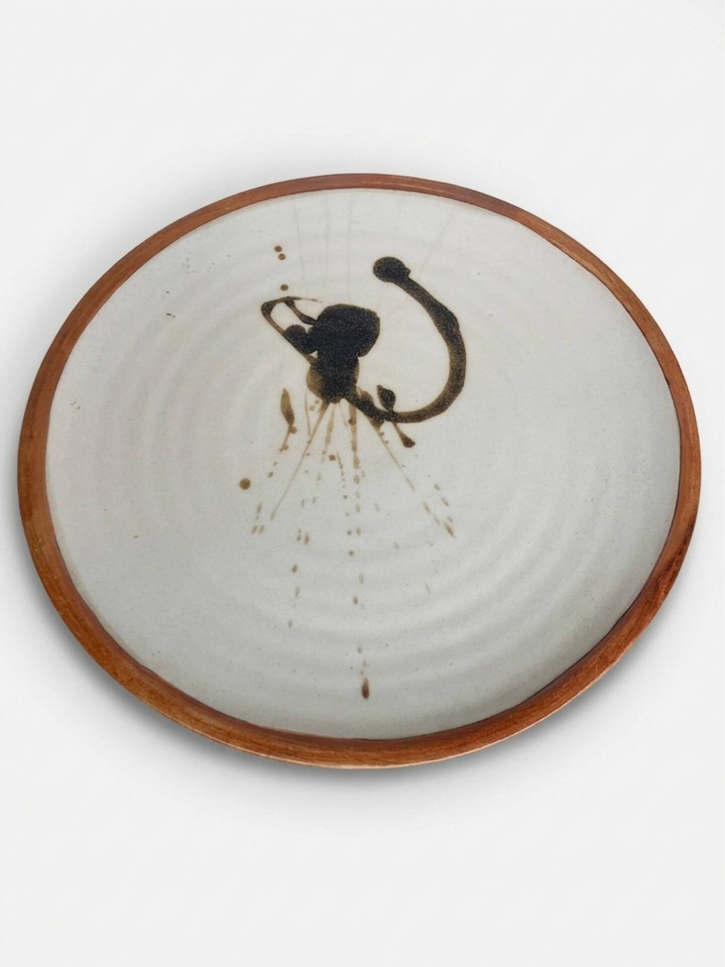 Large round serving platter Pottery of the Dove
