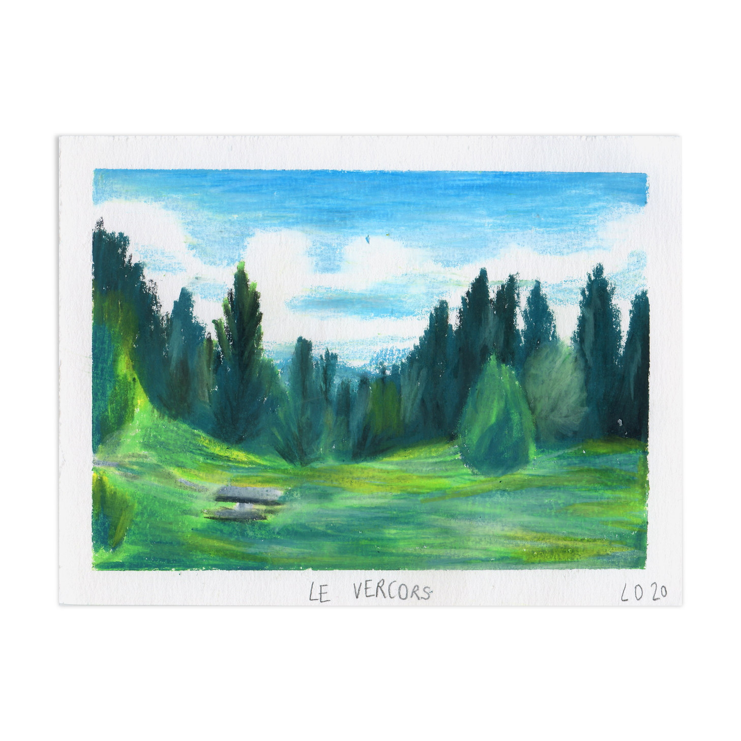 Dessin original "Le Vercors "