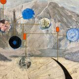 Modern sculpture table