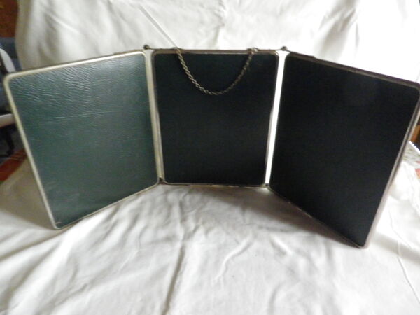 Miroir triptyque vintage 65x27cm