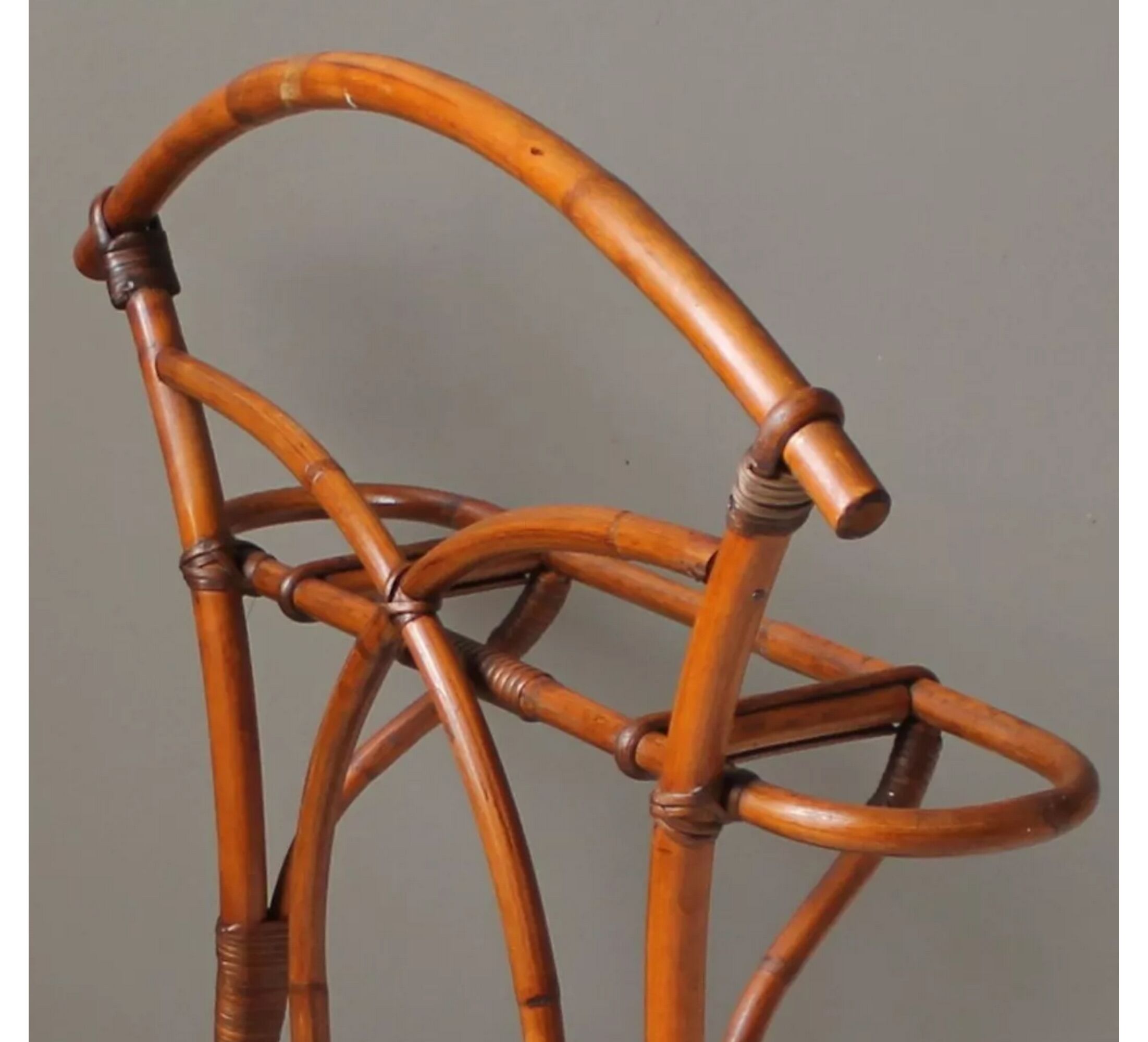 Umbrella door XIXth Rattan and Osier