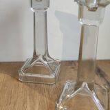 Glass candle holders