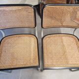 Chaise Marcel Breuer en bois et cannage, 1970