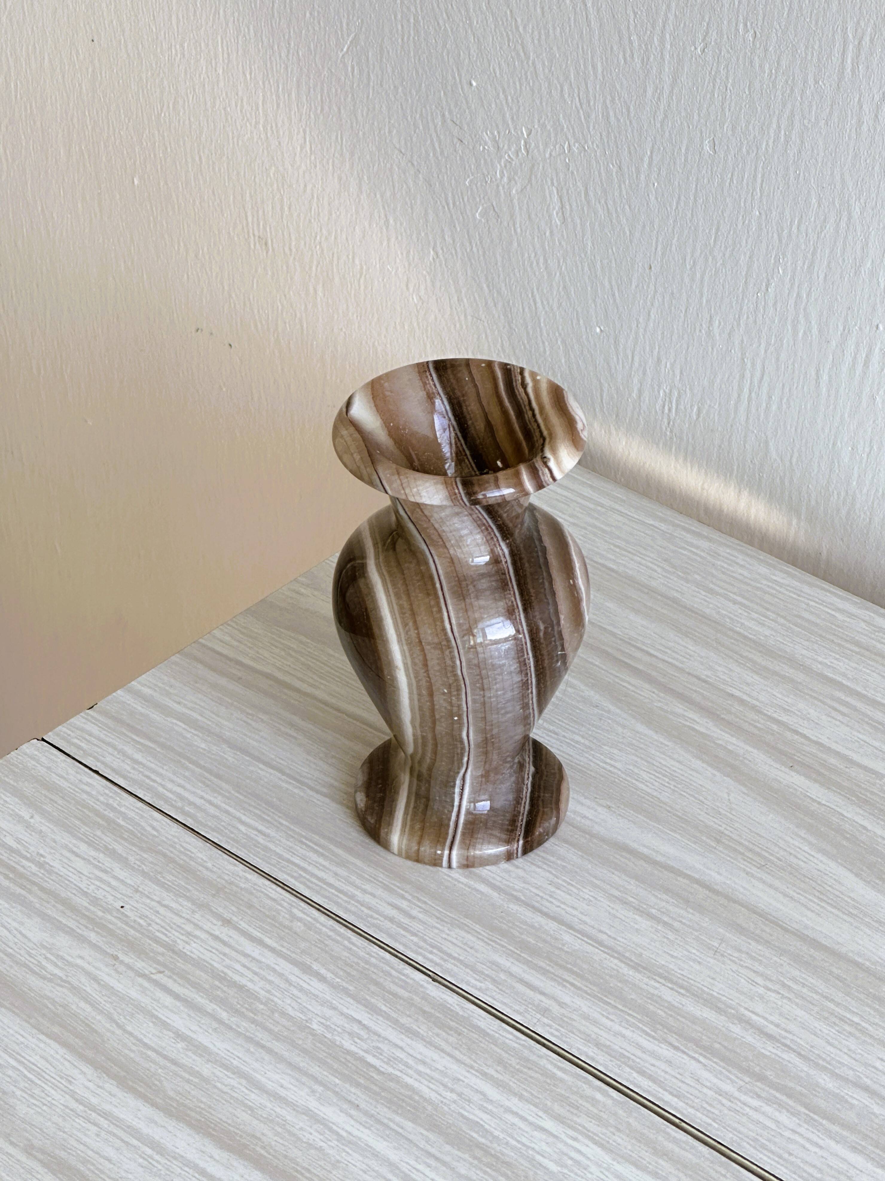 Small natural stone vase