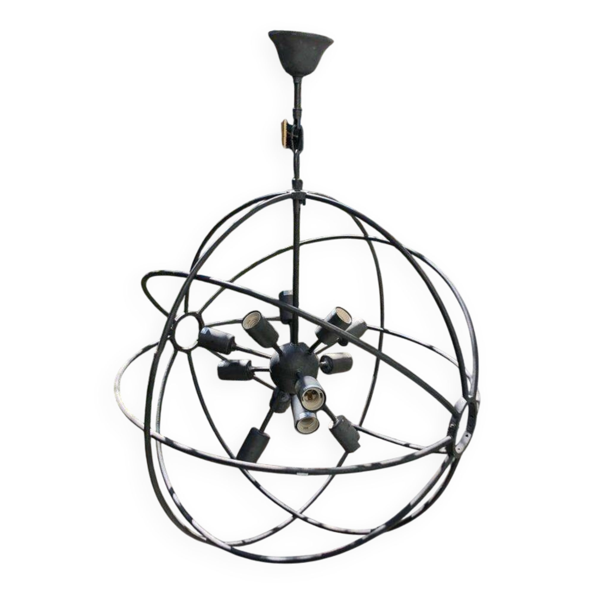 Sputnik signature metal chandelier