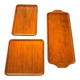 3 teak trays by Karl Holmberg - Sweden 1950s/60s