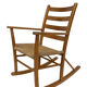 Mid century pine & sisal rocking chair, 1950s