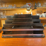 Mail door art delco wood and metal