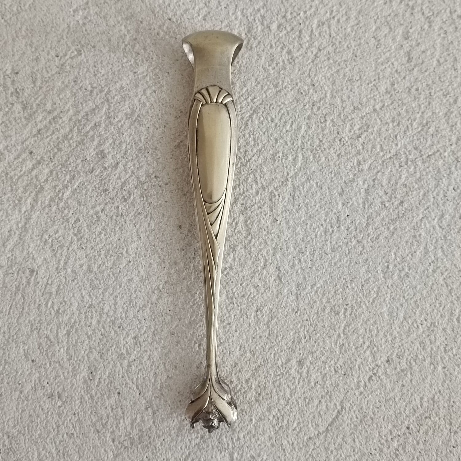 Art Nouveau brass sugar tongs