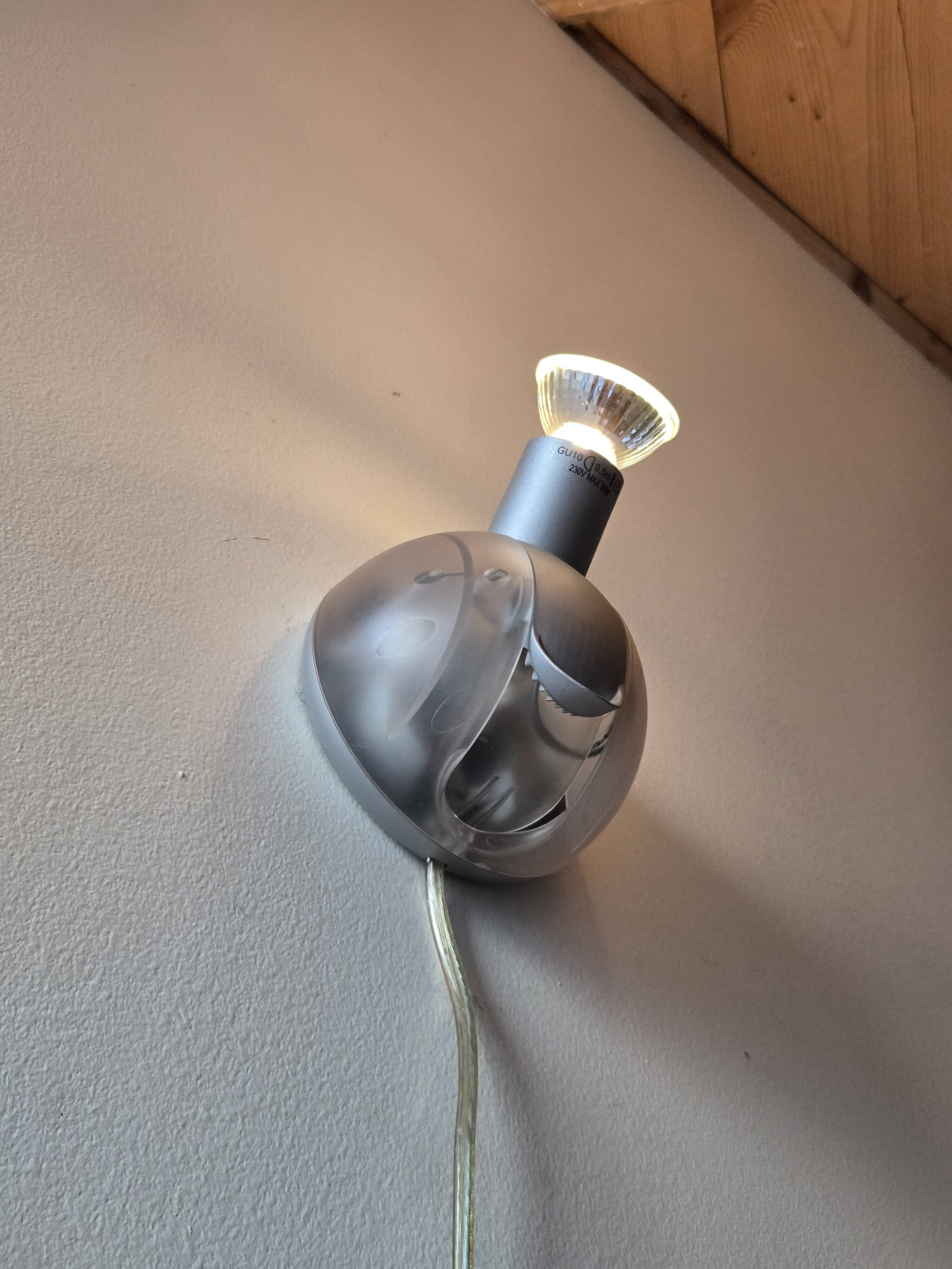Lamp or adjustable spotlight Massive - vintage design from the 90s.