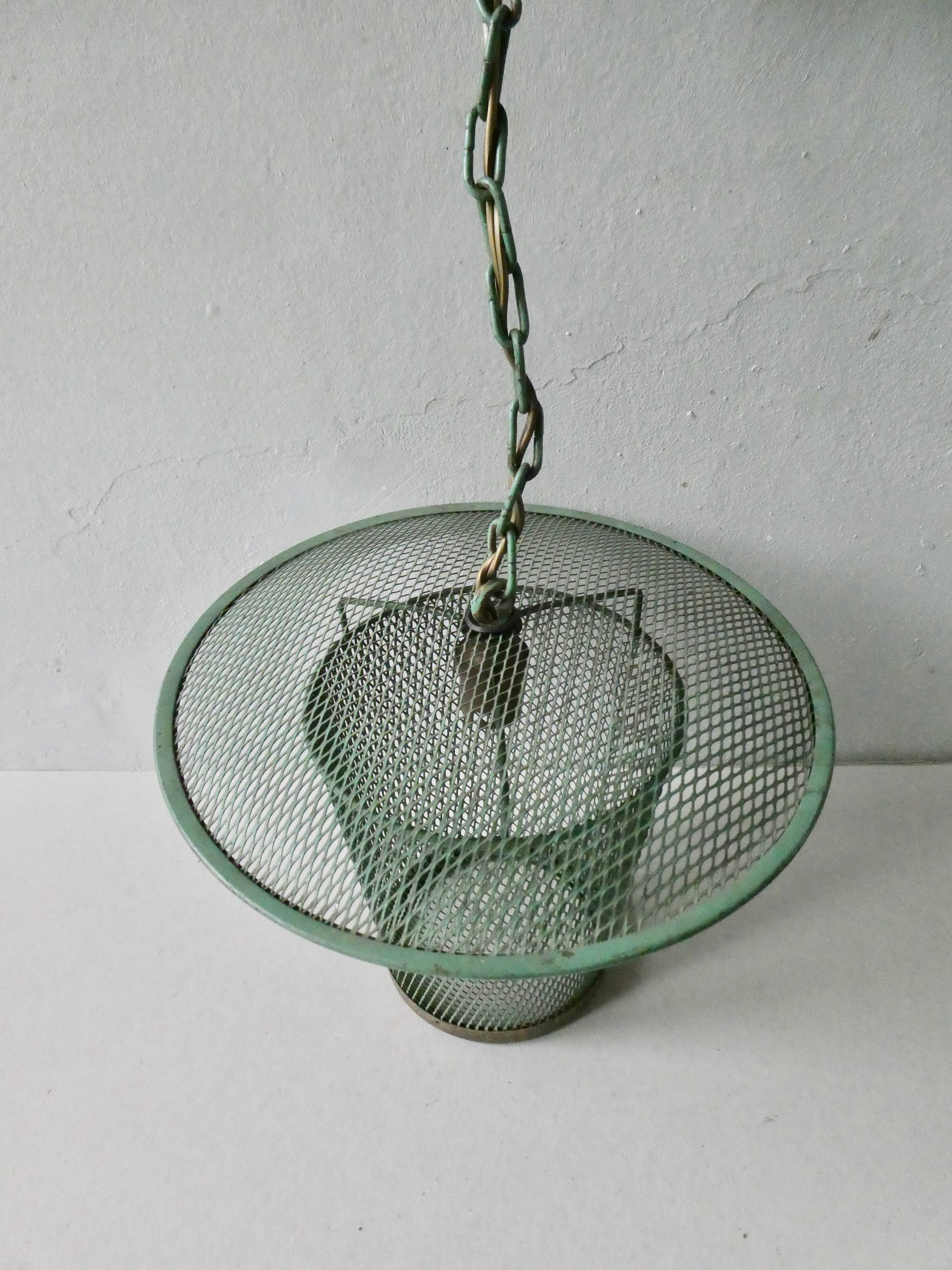 Green expanded metal suspension, 50s-60s