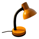 Orange articulated desk lamp