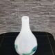 Vase, milky white with blue and green, glass, Germany, 1970s