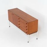 Modernist sideboard in teak (Belgium, 1950s).