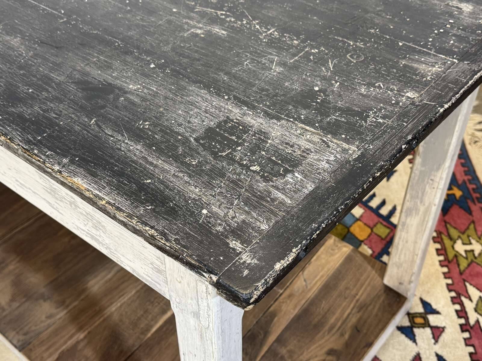 1930s draper's table in fir and chestnut