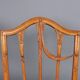 Antique neoclassical canapé in maple and fabric, Italy, 19th century.