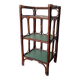 Vintage standing shelf in bamboo and rattan