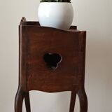 Louis XV style oak bedside table