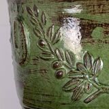 Uzès glazed earthenware planter