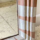 Antique wooden mirror hand-painted.