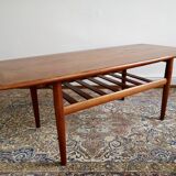 Scandinavian coffee table 60's model "GJ106" by Grete Jalk for Poul Jeppesen