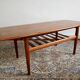 Table basse scandinave 60's modèle "GJ106" par Grete Jalk pour Poul Jeppesen