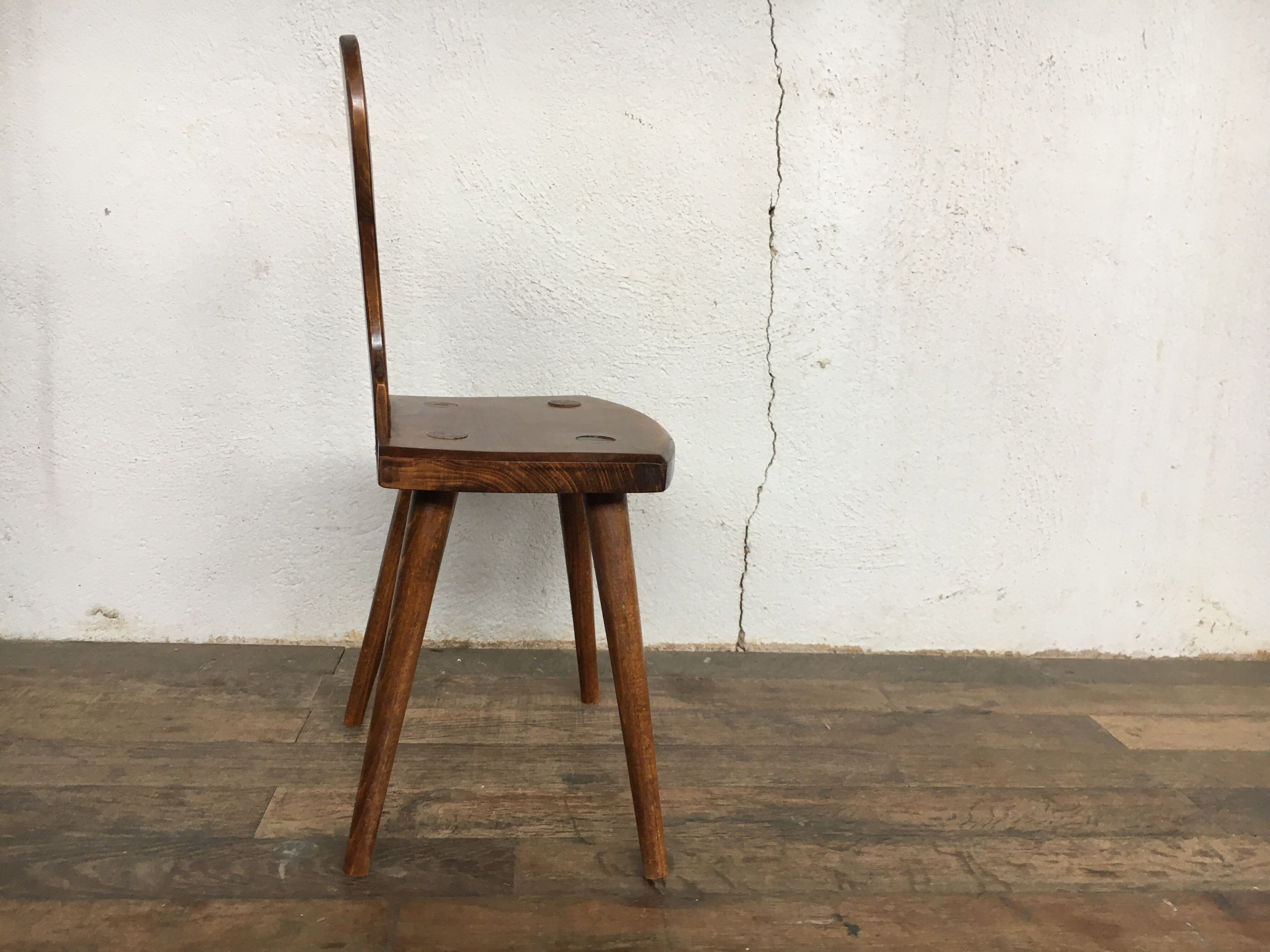 Old Alsatian children's chair in solid beech