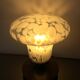 Lampe Art Déco globe champignon Clichy et pied bois
