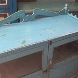 Buffet bas turquoize Teck indien et art déco