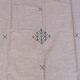 Moroccan berber rug handmade in beige cotton 130 x 220 cm