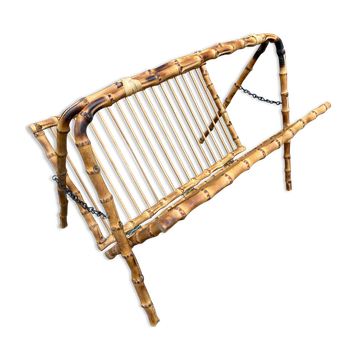 Porte revues bambou vintage 1940