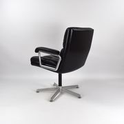 1970s Leather Chair by Girsberger Eurochair Mid Century