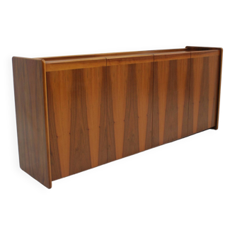 Vintage Italian Walnut Sideboard Credenza 1970s