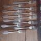 Silver-plated metal cutlery set ercuis in its gadroons model box