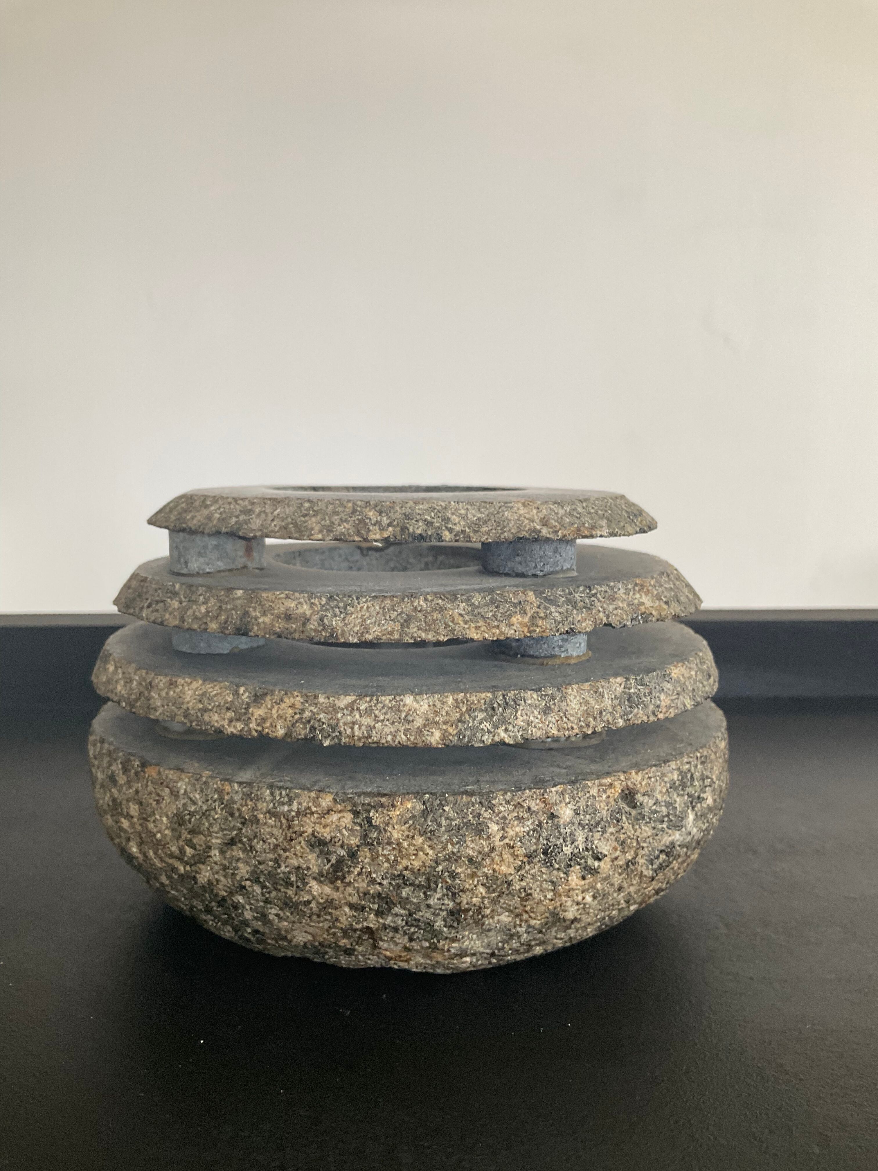 Vintage brutalist candle holder