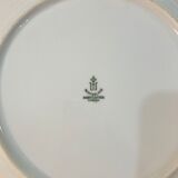 8 plates in white and golden porcelain ctogonales winterling marktleuthen bavaria