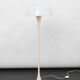 Vintage mushroom floor lamp in the style of Verner Panton's Panthella design.
