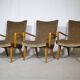 Mid Century Lounge Armchairs with Velvet Upholstery, Set of 3, 1960s